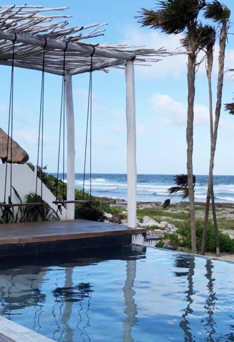 Tulum Beachfront Villa I'Ik By Casa Xuul Тулум Екстериор снимка
