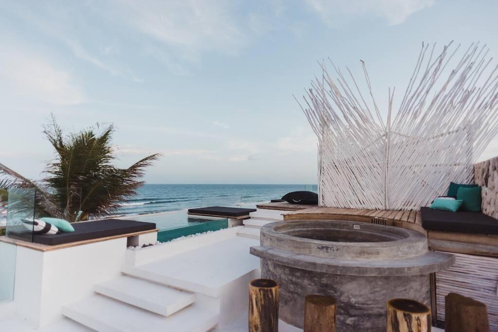 Tulum Beachfront Villa I'Ik By Casa Xuul Тулум Екстериор снимка